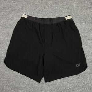 Topo Designs Lined Shorts Mens Large Black 7 Inseam Running Training Athletic